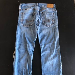 Mens Silver jeans